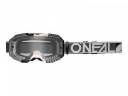 Masque cross OâNeal B-10 Duplex V.24 gris/blanc/noir â transparent