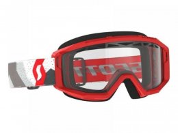 Masque cross Scott Primal Enduro camo blanc/rouge â Ã©cran clair