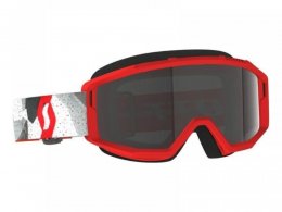 Masque cross Scott Primal Sand Dust camo blanc/rouge â Ã©cran fumÃ©