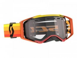 Masque cross Scott Prospect Enduro orange/jaune â Ã©cran Works clair