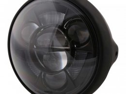 Optique de phare LED Ã17cm Highsider Bates Style Type 11 noir