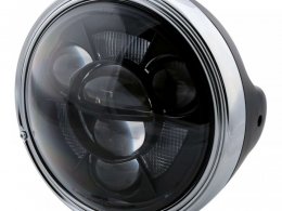 Optique de phare LED Ã17cm Highsider HD-Style Type 11 noir montage la