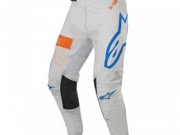 Pantalon cross Alpinestars Racer Atomic cool gray/mid blue/orange fluo