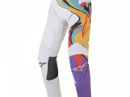 Pantalon cross Alpinestars Racer Flagship off blanc/multicolore
