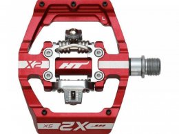 PÃ©dales automatiques BMX HT X2 SX aluminium rouge