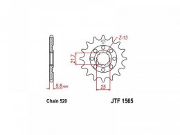 Pignon JT Sprockets Acier pas 520 12 dents