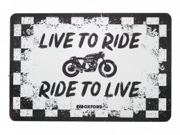 Plaque mÃ©tallique Oxford Live to Ride