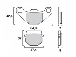 Plaquettes de Frein Brembo Off-Road SD - mÃ©tal frittÃ©