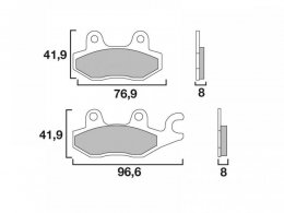 Plaquettes de Frein Brembo Off-Road SD - mÃ©tal frittÃ©