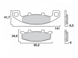 Plaquettes de Frein Brembo - Organique