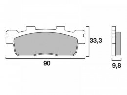 Plaquettes de Frein Brembo Scooter XS - mÃ©tal frittÃ©