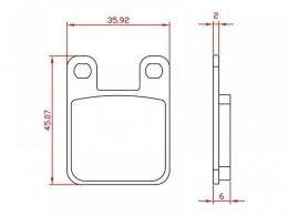 Plaquettes de frein Brenta pour Derbi Senda 50 R DRD PRO de 2006-11