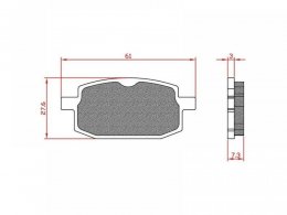 Plaquettes de frein Brenta pour TNT Roma de 2010-19