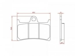 Plaquettes de frein Brenta pour Yamaha MT-07 de 2014-15