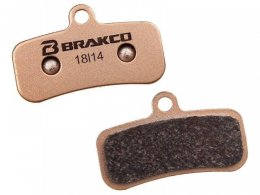 Plaquettes de frein mÃ©talliques Brakco Shimano/Clarks/TRP