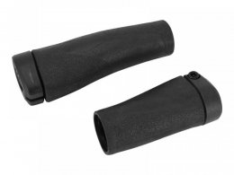 PoignÃ©es vÃ©lo Herrmans Grip clik noir 123-90 mm (paire)