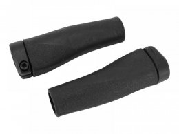 PoignÃ©es vÃ©lo Herrmans Grip clik noir 123 mm (paire)