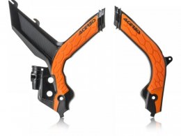 Protection de cadre Acerbis X-Grip KTM 125 SX 19-20 Noir/Orange Brilla