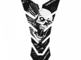 ProtÃ¨ge rÃ©servoir Onedesign Black Edition Skull 4 noir/blanc