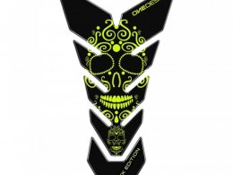 ProtÃ¨ge rÃ©servoir Onedesign Black Edition Skull noir/jaune