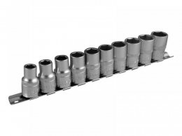 Rail de 10 douilles JBM 1/2ââ 6 pans 10-19 mm