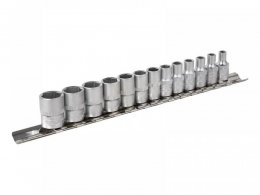 Rail de 13 douilles JBM 1/4ââ 6 pans 4-14 mm