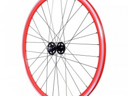 Roue avant Fixie Velox 430 700C axe Ã  boulon moyeu Velox (28mm) rouge