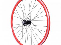 Roue avant vÃ©lo de piste/fixie rouge (30mm)