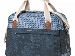 Sac Ã  main Basil BohÃ¨me Bleu Indigo pour porte bagage vÃ©lo 18L