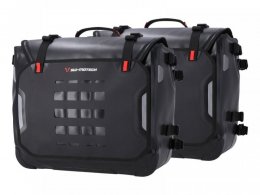 Sacoches latÃ©rales SW Motech Sysbag WP L noires support PRO Honda CRF