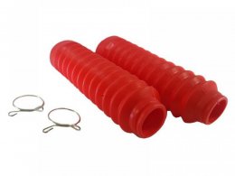 Soufflets de fourche Brazoline rouge Ã 28 / 47 mm