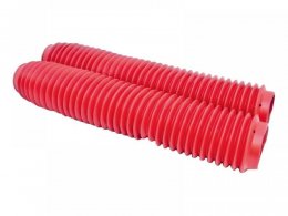 Soufflets de fourches PVC rouge L: 370mm Ã41mm Ã  55mm