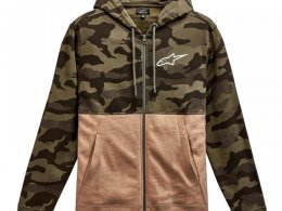 Sweat Ã  capuche Alpinestars Block camo vert militaire/beige