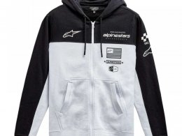 Sweat Ã  capuche Alpinestars H Block noir/blanc