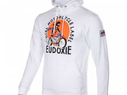 Sweat Ã  capuche homme Eudoxie Nas blanc