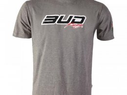 T-shirt Bud Racing Logo Bud gris