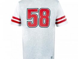 T-Shirt Marco Simoncelli 58 gris/rouge