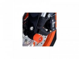Tampons de protection de fourche R&G Racing oranges KTM Duke 390 14-18