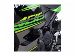 Tampons de protection R&G Racing Aero noir Kawasaki Ninja 400 2018 san