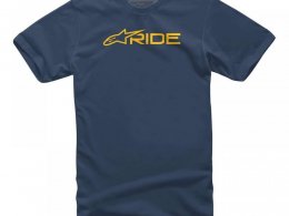 Tee-Shirt Alpinestars Ride 3.0 navy/gold