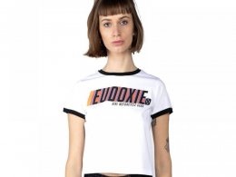 Tee-shirt femme Eudoxie Crop Top blanc