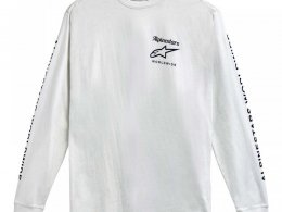 Tee-Shirt manches longues Alpinestars Authenticated blanc