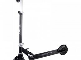 Trottinette junior Scooter roue 120mm noir