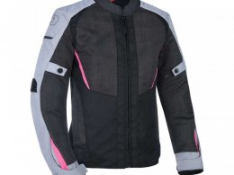 Veste textile femme Oxford Iota 1.0 WS Air black/gray/pink