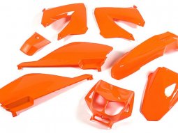 Kit carénage 8 pièces Orange Derbi X-treme avant 2011