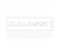 Autocollant / stickers Malossi Blanc (14x1.5cm) *Déstockage !