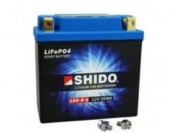 Batterie 12v 3ah lb9-b shido lithium ion prête à l'emploi...