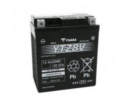 Batterie 12v 7ah ytz8v marque Yuasa pour maxi-scooter honda 125 forza, pcx,...