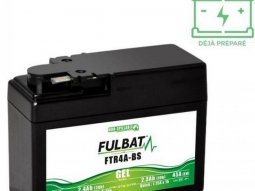 Batterie FTR4A-BS marque Fulbat 12V 2.3AH lg113 l48 h85 (gel - sans...