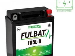 Batterie marque Fulbat fb5l-b 12v5ah lg120 l60 h130 (gel - sans entretien)